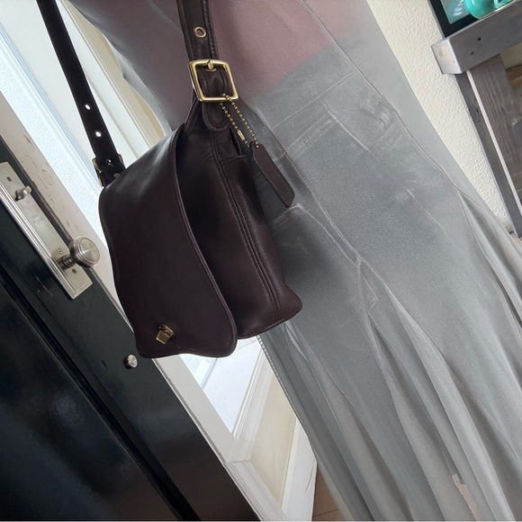 Vintage USA Coach Legacy champion gloved Tanned crossbody bag turn lock - Picture 5 of 15